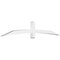 Ekena Millwork Bellingham Architectural Grade PVC Gable Bracket, 96"W x 16"H x 4"D x 4"F, 4/12 Pitch GBP096X16X0404BEL00 - alternate 1